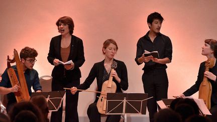 Anna Danilevskaïa et Le Sollazzo Ensemble à Ambronay.
 (Bertrand Pichène - Festival d&#039;Ambronay)