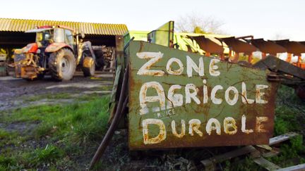 Dans la ZAD (zone à défendre) de Notre-Dame-des-Landes, près de Nantes (Loire-Atlantique), le 17 janvier 2018. (LOIC VENANCE / AFP)