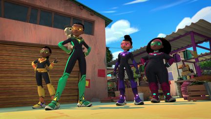 Les personnages de la série d'animation africaine "La Team des 4". (NETFLIX)