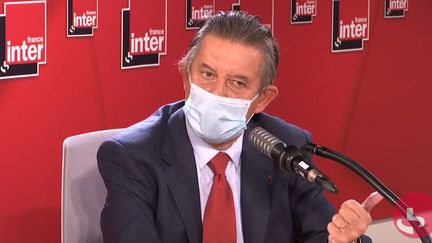 Jean-Pierre Jouyet, haut fonctionnaire, ancien secrétaire général de l'Élysée (sous François Hollande), ancien directeur du Trésor, sur France Inter le 8 octobre 2020. (FRANCEINTER / RADIOFRANCE)