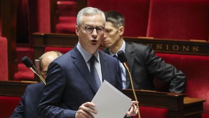 Bruno Le Maire, à l'Assemblée nationale, à Paris, le 19 mars 2020. (LUDOVIC MARIN / POOL)