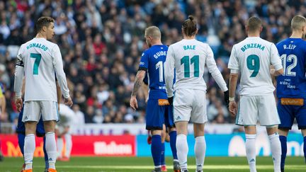 Cristiano Ronaldo, Gareth Bale et Karim Benzema (Real Madrid). (RUDY / SPAINDPPI)