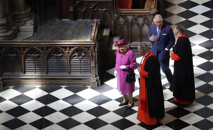 La Reine Elisabeth II et le Prince Charles inaugurent les "Queen's Diamond Jubilee Galleries", Abbaye de Westminster, 8 juin 2018
 (KIRSTY WIGGLESWORTH / POOL / AFP)