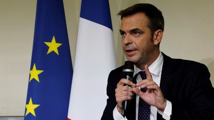 Olivier Véran, le ministre de la Santé, lors d'une conférence de presse, à Paris, le 1er octobre 2020. (LUDOVIC MARIN / AFP)