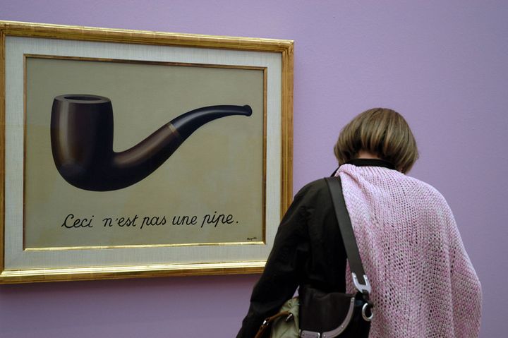 "La trahison des images" de René Magritte (1929)
 (PHOTOPQR/L&#039;ALSACE)