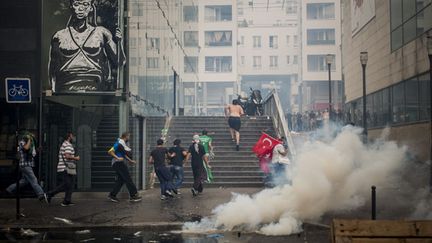  (Après les heurts qui ont éclaté le 19 juillet à Paris (photo) et à Sarcelles, les organisateurs de la manifestation de ce soir ont musclé les services d'ordre.  © Xavier de Torres/Maxppp)