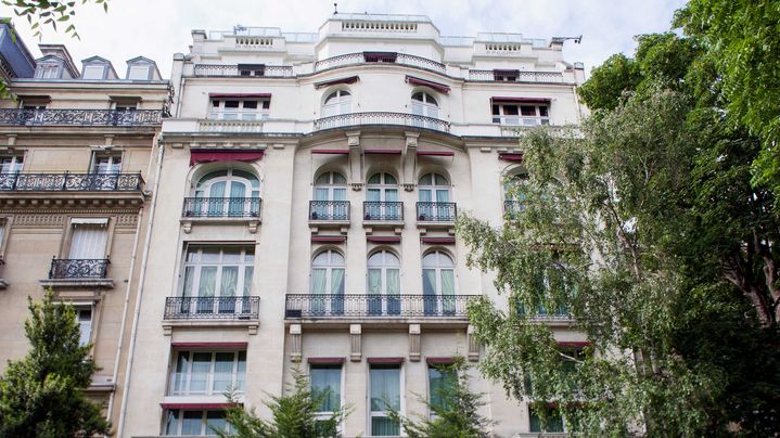 Le b&acirc;timent avenue Foch, &agrave; Paris, qui appartiendrait &agrave; Rifaat Al-Assad. (SIPA)