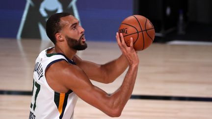 Rudy Gobert a&nbsp; prolongé son contrat avec les&nbsp;Utah Jazz (illustration, le 01 septembre 2020) (MIKE EHRMANN / GETTY IMAGES NORTH AMERICA)