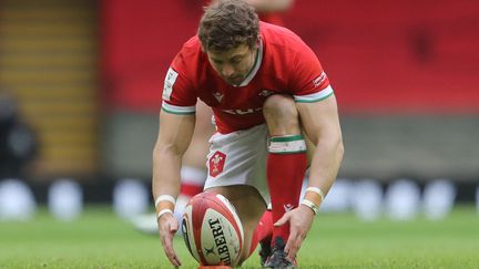 Leigh Halfpenny, l'arrière et buteur gallois, le 7 février 2021 (GEOFF CADDICK / AFP)