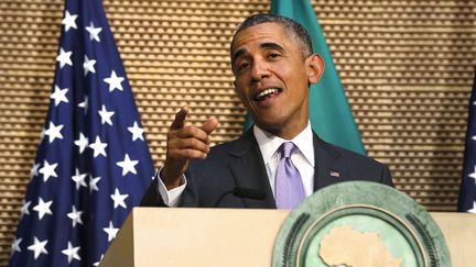 Le président Barack Obama lors de son discours à la tribune de l'Union africaine, à Addis Abeba, le 28 Juillet 2015. (Photo Reuters Jonathan Ernst)