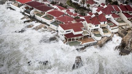 La partie hollandaise de l'île de Saint-Martin avant d'être frappée par l'ouragan Irma, mercredi 6 septembre 2017. (GERBEN VAN ES / DUTCH DEFENSE MINISTRY)