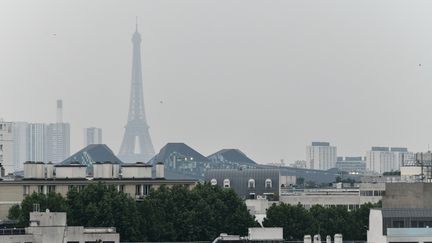 Un épisode de pollution à Paris, le 23 mai 2018. (JULIEN MATTIA / NURPHOTO / AFP)