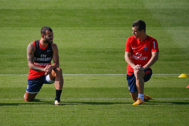 Giovanni Lo Celso avec Jese à l'entraînement