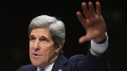 John Kerry, le 24 janvier 2013 au S&eacute;nat. (CHIP SOMODEVILLA / GETTY IMAGES NORTH AMERICA / AFP)