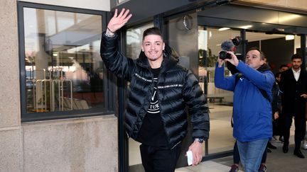 Vitinha à son arrivée à l'aéroport de Marignane, le 31 janvier 2023. (MAXPPP)