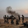 Des soldats de la coalition turque à proximité de Manbij, dans le nord est de la Syrie, le 14 octobre 2019.&nbsp; (ZEIN AL RIFAI / AFP)