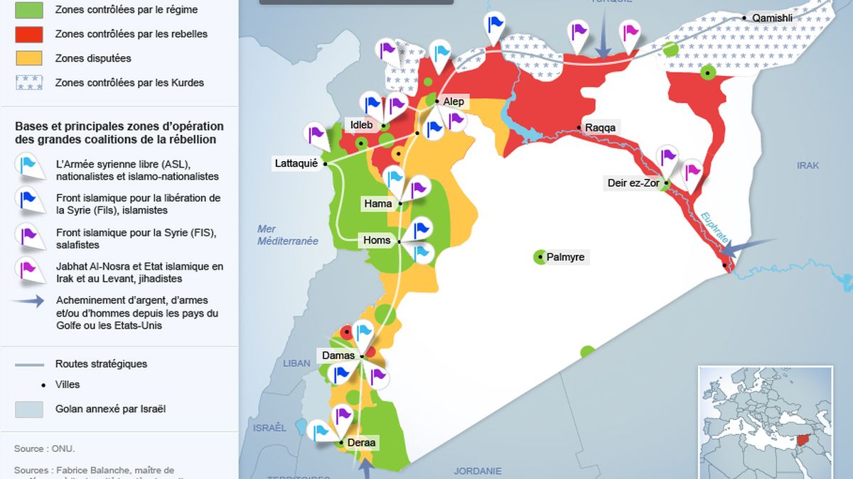 Syrie Deux Ans Et Demi De Conflit En Six Cartes