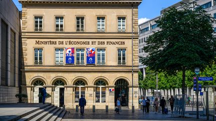 The Ministry of Economy and Finance, in Paris, July 19, 2024. (ERIC BERACASSAT / AFP)