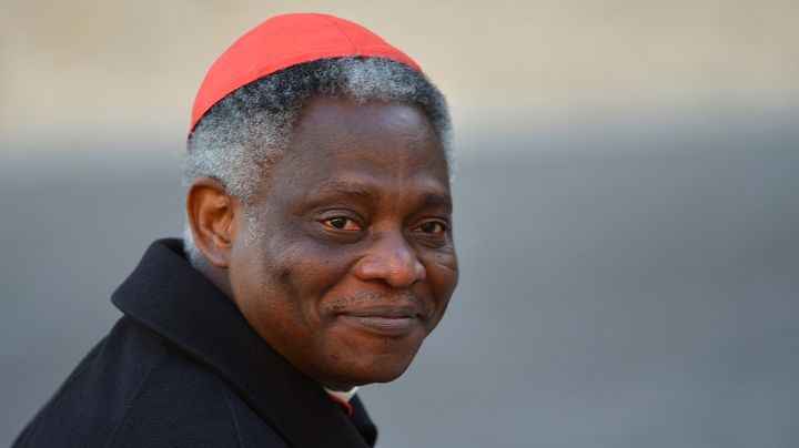 Le cardinal ghan&eacute;en Peter Turkson, au Vatican le 4 mars 2013. (VINCENZO PINTO / AFP)