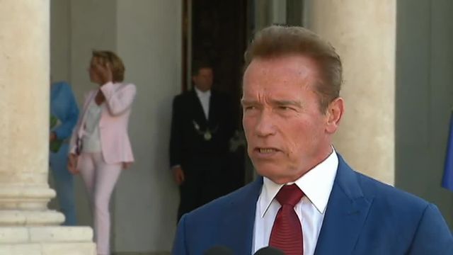 Schwarzenegger à l'Elysée plaide pour un avenir vert et propre pour nos enfants