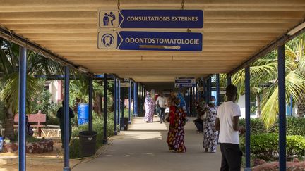 L'hôpital Roi Baudoin à Guediawaye, au Sénégal, le 27 octobre 2021.&nbsp; (NICOLAS MAETERLINCK / BELGA MAG / AFP)