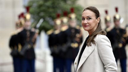 Laurence Haïm, ancienne porte-parole du mouvement En Marche ! à l'Elysée, le 14 mai 2017. (STEPHANE DE SAKUTIN / AFP)