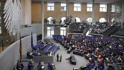 Lors d'une session au Bundestag à Berlin, le 1er juin 2022. Photo d'illustration. (TOBIAS SCHWARZ / AFP)