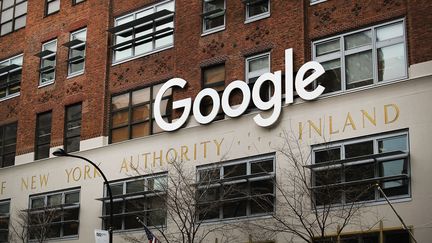 Les bureaux de Google à New York (Etats-Unis), le 5 mars 2018. (SPENCER PLATT / GETTY IMAGES NORTH AMERICA / AFP)