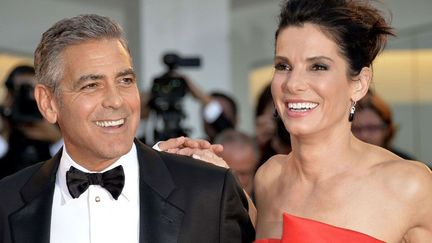 George Clooney et Sandra Bullock à la Mostra de Venise (28 août 2013)
 (Tiziana Fabi / AFP)