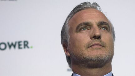 David Ginola lors de l'annonce de sa candidature à la présidence de la FIFA