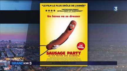 L'affiche du film Sausage Party (FRANCE 3)