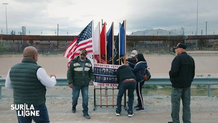 "Sur la ligne" entre les Etats-Unis et le Mexique, l'amertume de vétérans mexicains de l'US Army, expulsés pour avoir enfreint la loi (Sur la ligne / France 2)