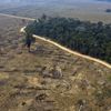 Une zone de la forêt amazonienne déboisée et brûlée le 24 août 2019 près de Porto Velho (Brésil). (CARLOS FABAL / AFP)