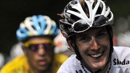 Andy Schleck a retrouvé le sourire malgré Alberto Contador