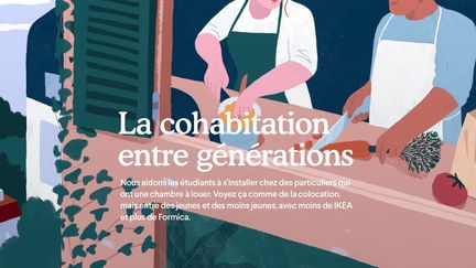 La startup Colette (page Facebook) veut favoriser et encourager la cohabitation intergénérationnelle. (COLETTE CLUB)