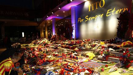 Le Camp Nou au lendemain de la disparition de Tito Vilanova