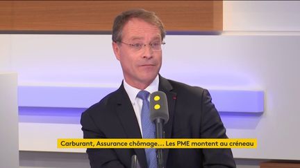 François Asselin, président de la CPME invité de franceinfo jeudi 8 novembre.&nbsp; (FRANCEINFO / RADIOFRANCE)