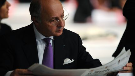 Le ministre des Affaires &eacute;trang&egrave;res, Laurent Fabius, le 27 octobre 2012 &agrave; Toulouse (Haute-Garonne). (REMY GABALDA / AFP)