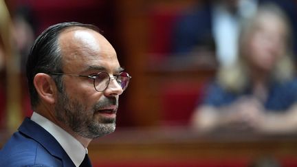 Le Premier ministre, Edouard Philippe, le 31 juillet 2018 à l'Assemblée nationale. (GERARD JULIEN / AFP)