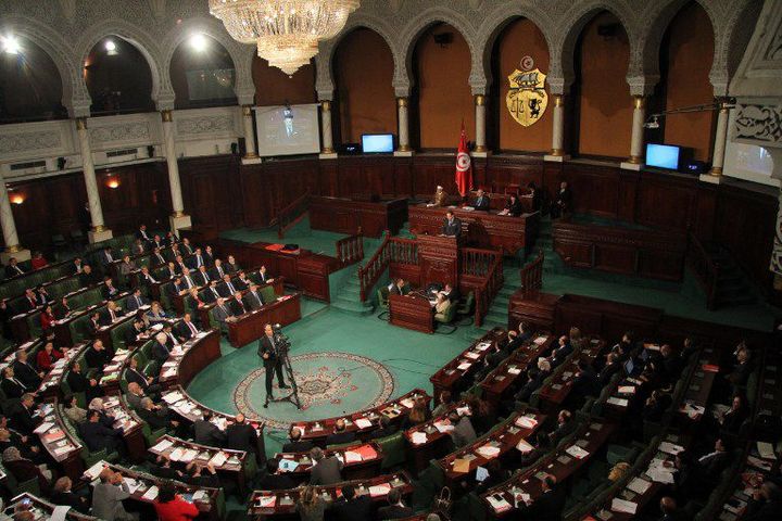 A l'Assemblée des représentants du peuple (ARP), le Parlement tunisien, à Tunis le 23 mars 2018.  (STR / AFP)