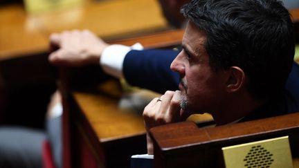 Manuel Valls, à l'Assemblée nationale, le 24 octobre 2017. (ERIC FEFERBERG / AFP)