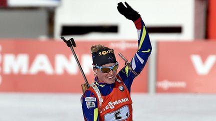 &nbsp; (Marie Dorin-Habert, ici en janvier en Italie, la meilleure sur la mass start à Oslo ce dimanche © MaxPPP)