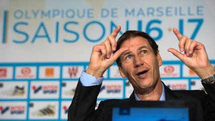 Rudi Garcia, l'entraîneur de l'Olympique de Marseille. (BERTRAND LANGLOIS / AFP)