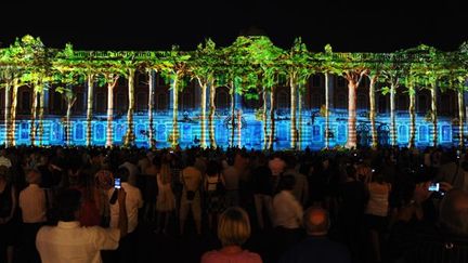 ©PHOTOPQR/LA DEPECHE DU MIDI/M LABONNE TOULOUSE LE 18/07/2012 SPECTACLE SON ET LUMIERE VIDEO PROJECTION SUR LA FACADE DU CAPITOLE SUR LE THEME DE LA GARONNE CONCEPTUALISE PAR LE GROUPE SKERTZO DES ORFEVRES DU TROMPE L&#039;OEIL
 (MAXPPP/PHOTOPQR/LA DEPECHE DU MIDI/M LABONNE)