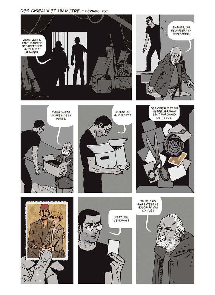 Une planche du roman graphique "Le Juif Arabe" de l'Israélien Asaf Hanuka. (EDITIONS STEINKIS)