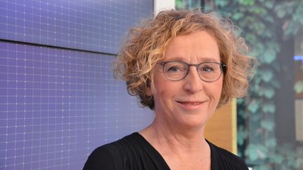 Muriel Pénicaud, ministre du Travail, invitée de franceinfo le 3 août 2018. (JEAN-CHRISTOPHE BOURDILLAT / RADIO FRANCE)