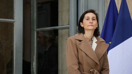 Amélie Oudéa-Castéra, ministre de l'Education nationale, au cœur d'une polémique pour avoir scolarisé ses trois enfants dans une école privée catholique parisienne. (ALAIN JOCARD / AFP)