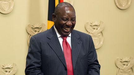 Le nouveau président d'Afrique du Sud, Cyril Ramaphosa. (RODGER BOSCH / POOL)