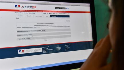 Les lycéens et les candidats en demande de réorientation ou scolarisés à l'étranger doivent entrer leurs vœux sur la plateforme Parcoursup. (DENIS CHARLET / AFP)