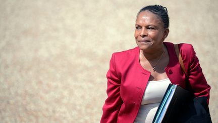 La ministre de la Justice, Christiane Taubira, le 13 juin 2012 &agrave; l'Elys&eacute;e. (MARTIN BUREAU / AFP)